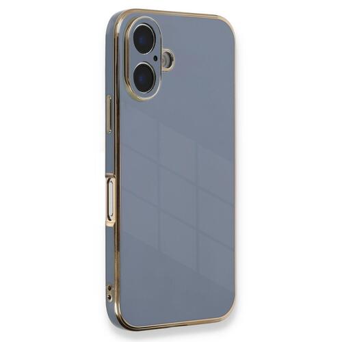 Microsonic Apple iPhone 16 Kılıf Olive Plated Lavanta Grisi
