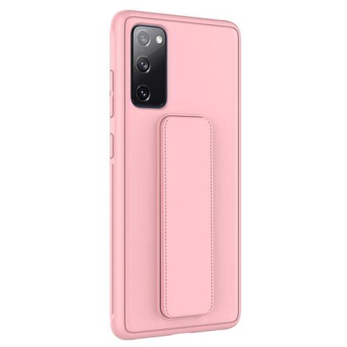 Microsonic Samsung Galaxy S20 FE Kılıf Hand Strap Pembe