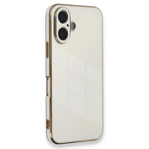 Microsonic Apple iPhone 16 Kılıf Olive Plated Beyaz