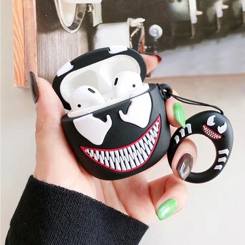 Microsonic AirPods 1. Nesil / 2. Nesil Kılıf Cartoon Figürlü Silikon Venom