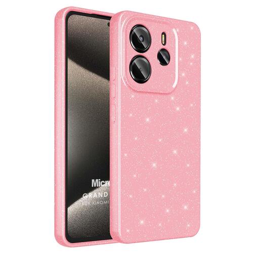 Microsonic Xiaomi Redmi Note 14 5G Kılıf Grand Stardust Pembe