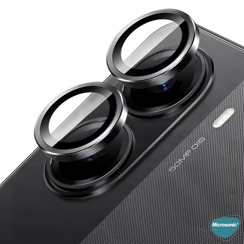 Microsonic Xiaomi Redmi Turbo 4 Tekli Kamera Lens Koruma Camı Siyah