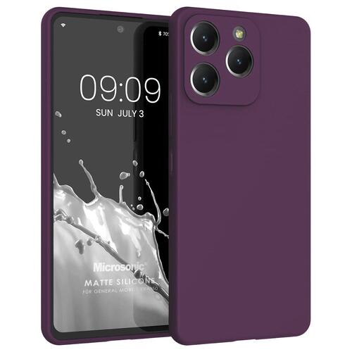 Microsonic Matte Silicone General Mobile Era 50 Kılıf Mor