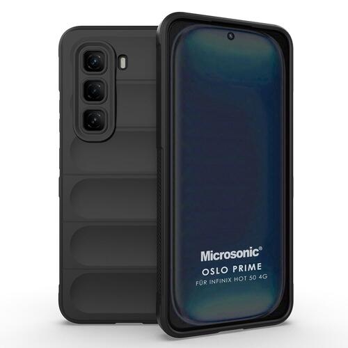 Microsonic Infinix Hot 50 4G Kılıf Oslo Prime Siyah