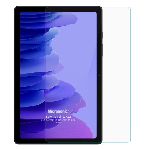 Microsonic Samsung Galaxy Tab A7 T500 Tempered Glass Cam Ekran Koruyucu