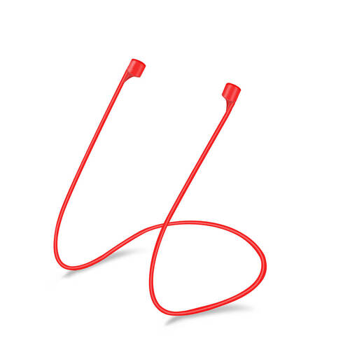 Microsonic Airpods Pro 3 Manyetik Mıknatıslı Kulaklık İpi Kırmızı