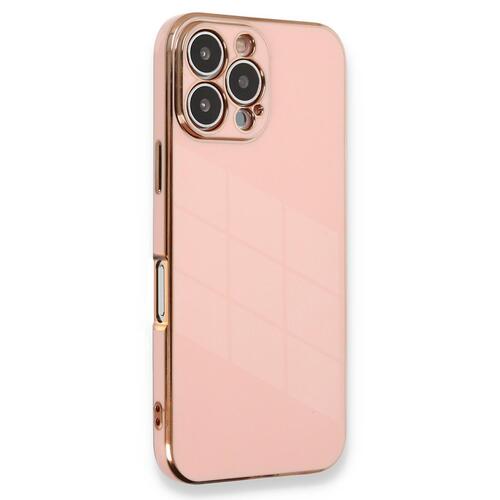 Microsonic Apple iPhone 16 Pro Kılıf Olive Plated Pembe