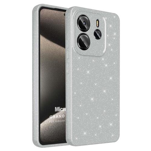 Microsonic Xiaomi Redmi Note 14 4G Kılıf Grand Stardust Gümüş