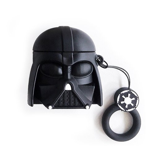 Microsonic AirPods 1. Nesil / 2. Nesil Kılıf Cartoon Figürlü Silikon Darth Vader