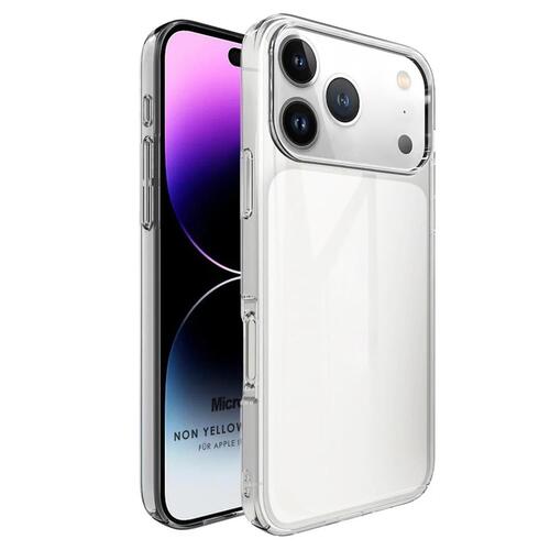 Microsonic Apple iPhone 17 Pro Kılıf Non Yellowing Crystal Clear Sararma Önleyici Kristal Şeffaf