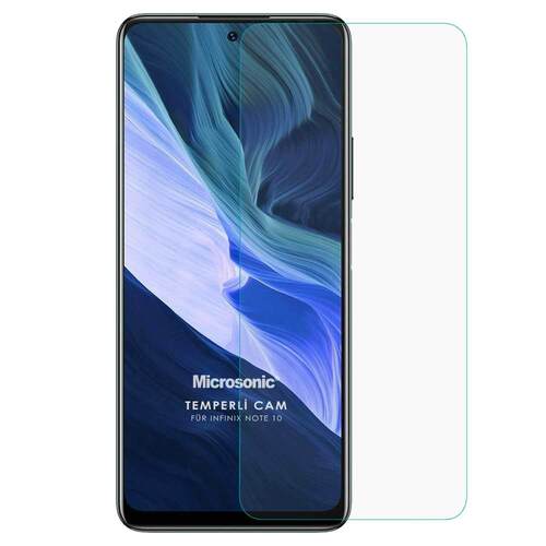 Microsonic Infinix Note 10 Tempered Glass Cam Ekran Koruyucu