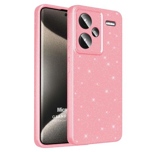 Microsonic Xiaomi Redmi Note 13 Pro Plus 5G Kılıf Grand Stardust Pembe