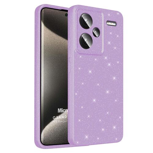 Microsonic Xiaomi Redmi Note 13 Pro Plus 5G Kılıf Grand Stardust Lila