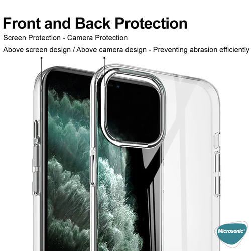 Microsonic Apple iPhone 17 Air Kılıf Non Yellowing Crystal Clear Sararma Önleyici Kristal Şeffaf