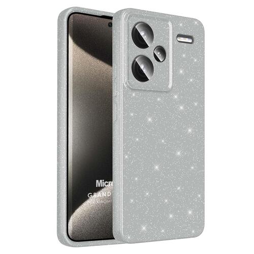 Microsonic Xiaomi Redmi Note 13 Pro Plus 5G Kılıf Grand Stardust Gümüş