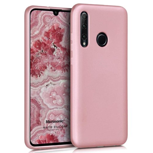 Microsonic Matte Silicone Huawei Y6P Kılıf Rose Gold