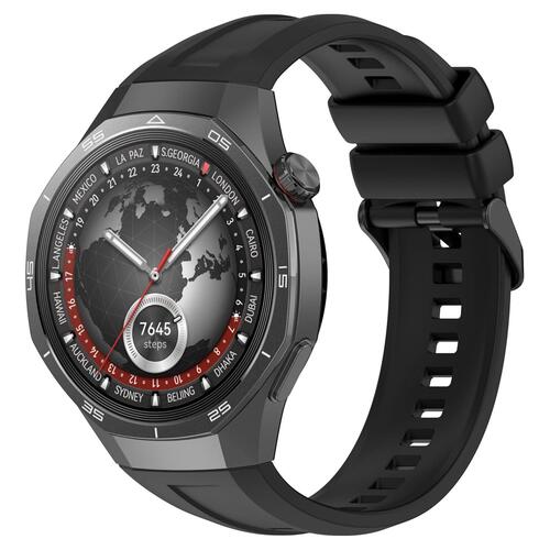 Microsonic Huawei Watch GT 6 Pro 46mm Kordon, Silicone SwiftBands Siyah