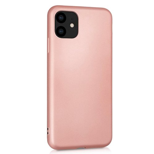 Microsonic Matte Silicone Apple iPhone 11 (6.1'') Kılıf Rose Gold