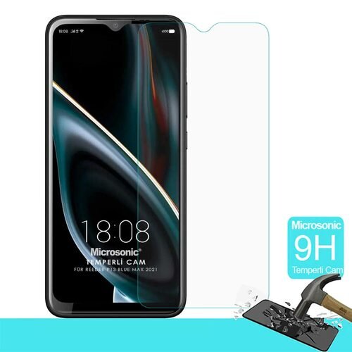 Microsonic Reeder P13 Blue Max 2021 Tempered Glass Cam Ekran Koruyucu