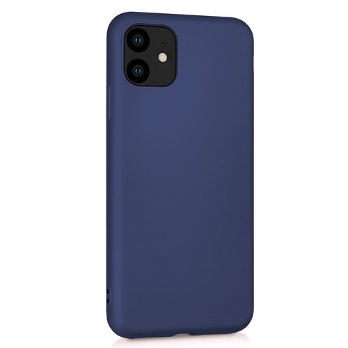 Microsonic Matte Silicone Apple iPhone 11 (6.1'') Kılıf Lacivert