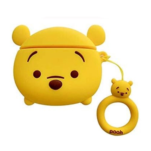 Microsonic AirPods 1. Nesil / 2. Nesil Kılıf Cartoon Figürlü Silikon Ayı Winnie