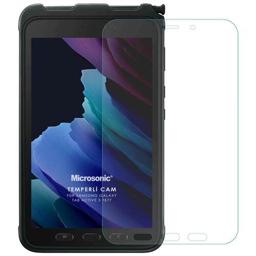 Microsonic Samsung Galaxy Tab Active 3 T577 Tempered Glass Cam Ekran Koruyucu