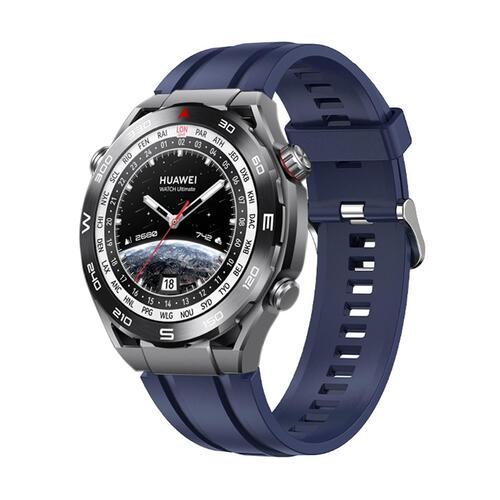 Microsonic Huawei Watch Ultimate 2 Kordon, Silicone Sport Band Lacivert