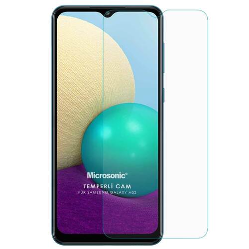 Microsonic Samsung Galaxy A02 Tempered Glass Cam Ekran Koruyucu