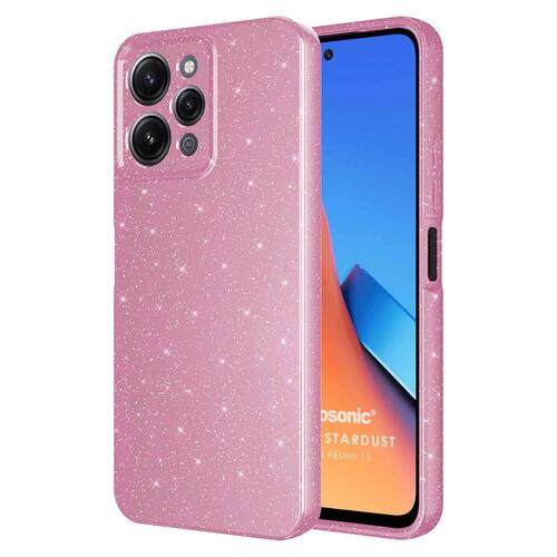 Microsonic Xiaomi Redmi 12 5G Kılıf Grand Stardust Pembe