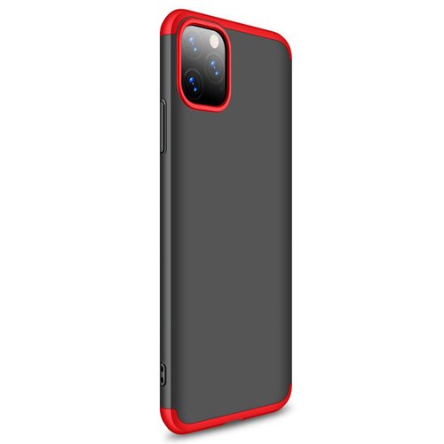 Microsonic Apple iPhone 11 Pro (5.8'') Kılıf Double Dip 360 Protective Siyah Kırmızı