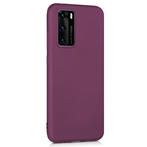 Microsonic Matte Silicone Huawei P40 Kılıf Mor