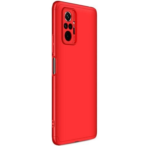 Microsonic Xiaomi Redmi Note 10 Pro Kılıf Double Dip 360 Protective Kırmızı