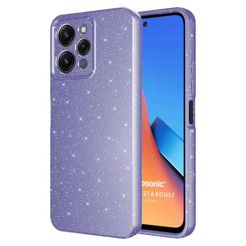 Microsonic Xiaomi Redmi 12 4G Kılıf Grand Stardust Mor