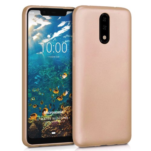 Microsonic Matte Silicone Casper Via P3 Kılıf Gold