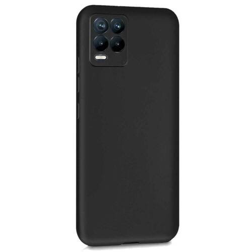 Microsonic Matte Silicone Realme 8 Kılıf Siyah