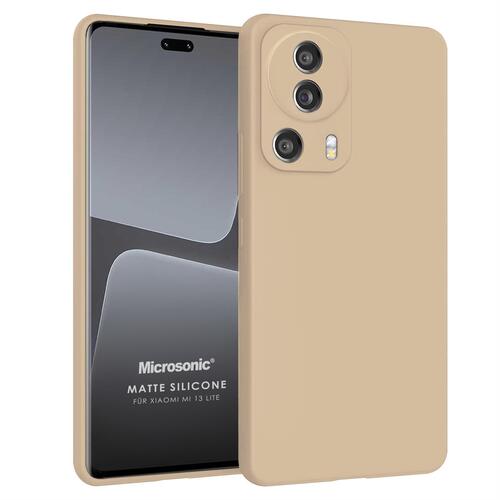 Microsonic Matte Silicone Xiaomi Mi 13 Lite Kılıf Gold