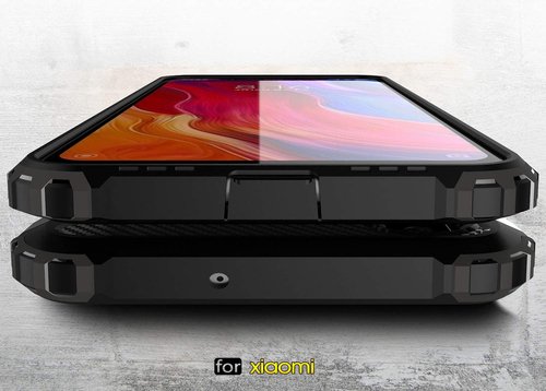 Microsonic Xiaomi Mi 9 Kılıf Rugged Armor Siyah