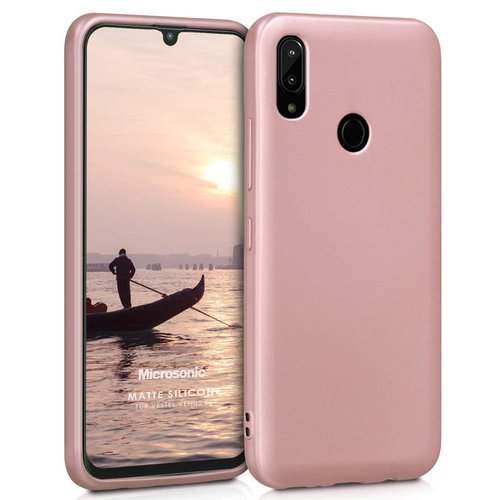 Microsonic Matte Silicone Vestel Venüs E5 Kılıf Rose Gold