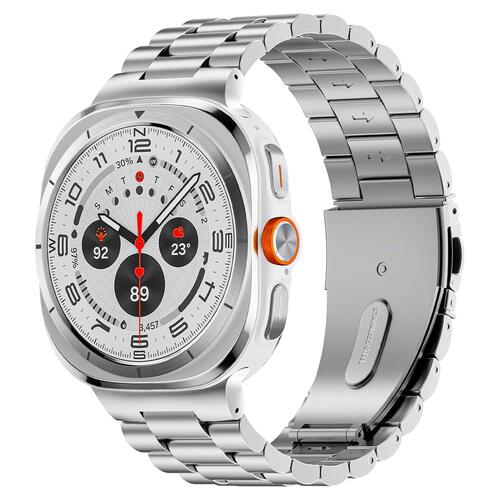 Microsonic Samsung Galaxy Watch Ultra Metal Stainless Steel Kordon Gümüş