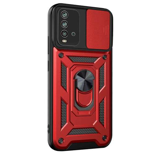 Microsonic Xiaomi Redmi 9T Kılıf Impact Resistant Kırmızı