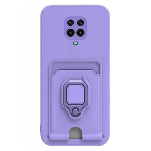 Microsonic Xiaomi Redmi Note 9 Pro Kılıf Multifunction Silicone Lila