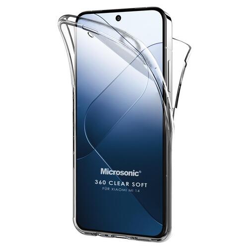 Microsonic Xiaomi 15 Pro Kılıf 6 tarafı tam full koruma 360 Clear Soft Şeffaf