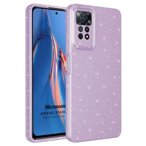 Microsonic Xiaomi Redmi Note 11 Pro 5G Kılıf Grand Stardust Lila