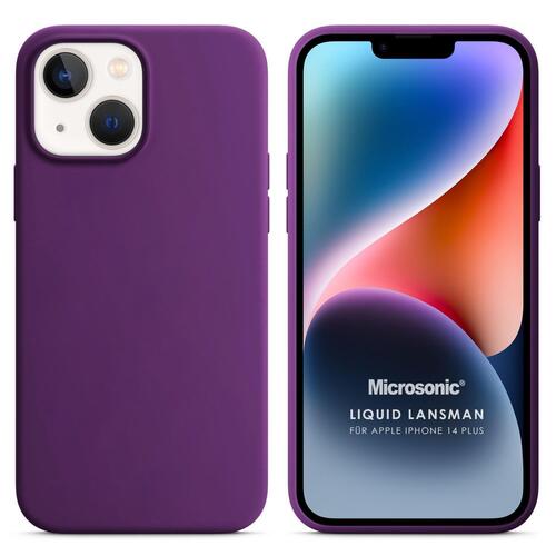 Microsonic Apple iPhone 14 Plus Kılıf Liquid Lansman Silikon Mor