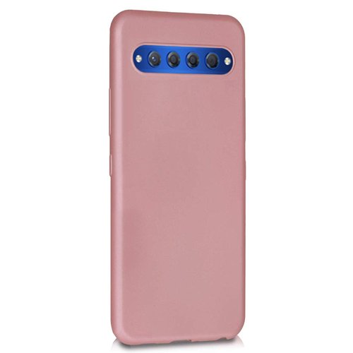 Microsonic Matte Silicone TCL 10 Plus Kılıf Rose Gold