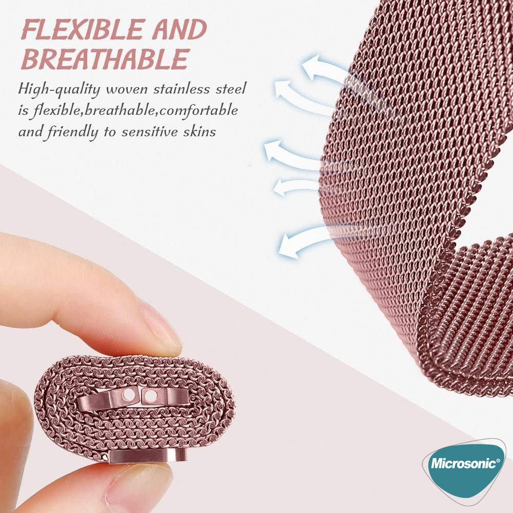 Microsonic Xiaomi Watch 5 Milanese Loop Kordon Siyah