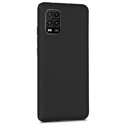 Microsonic Matte Silicone Xiaomi Mi 10 Lite Kılıf Siyah