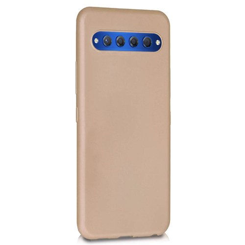 Microsonic Matte Silicone TCL 10 Plus Kılıf Gold