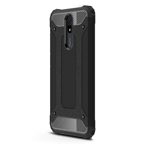 Microsonic Xiaomi Redmi 8A Kılıf Rugged Armor Siyah