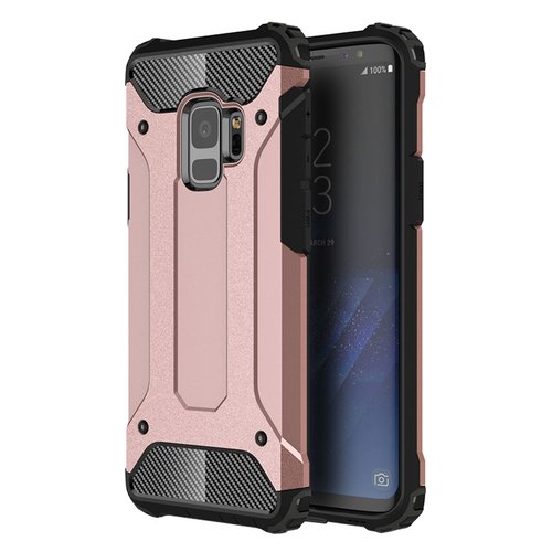 Microsonic Samsung Galaxy S9 Kılıf Rugged Armor Rose Gold